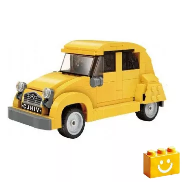   CaDA C55021W - Citroen 2CV - kacsa építőjáték - 100% kompatibilis minden más kedvelt márkával