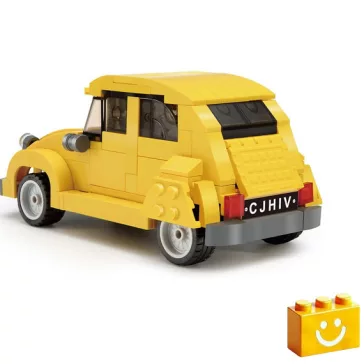   CaDA C55021W - Citroen 2CV - kacsa építőjáték - 100% kompatibilis minden más kedvelt márkával