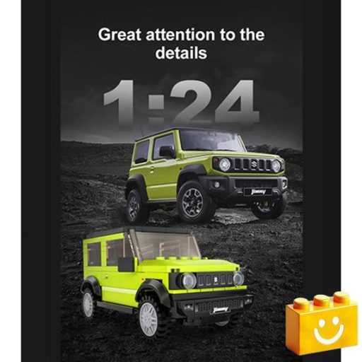 CaDA C55023W - Suzuki Jimny terepjáró építőjáték - 100% kompatibilis minden más kedvelt márkával