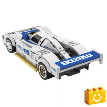   CaDA C55029W - Mazda 787B versenyautó építőjáték - 100% kompatibilis minden más kedvelt márkával