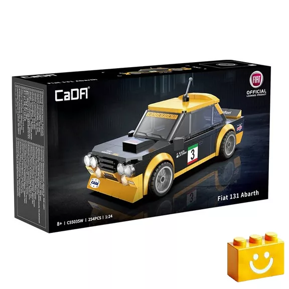 CaDA C55035W - Fiat 131 Abarth versenyautó - 100% kompatibilis minden más kedvelt márkával CaDA C55035W - Fiat 131 Abarth versenyautó - 100% kompatibilis minden más kedvelt márkával