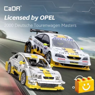   CaDA C55036W - Opel Astra V8 Coupé versenyautó - 100% kompatibilis minden más kedvelt márkával