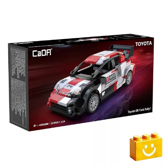 CaDA C55039W - Toyota GR Yaris Rally1 versenyautó - 100% kompatibilis minden más kedvelt márkával CaDA C55039W - Toyota GR Yaris Rally1 versenyautó - 100% kompatibilis minden más kedvelt márkával