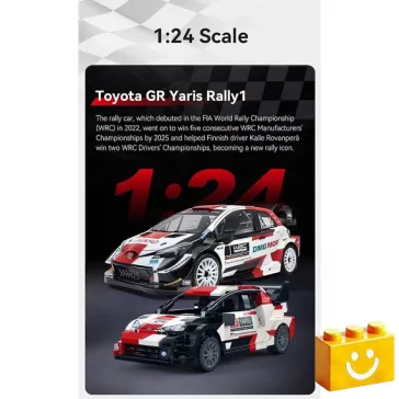   CaDA C55039W - Toyota GR Yaris Rally1 versenyautó - 100% kompatibilis minden más kedvelt márkával