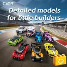 CaDA C55048W - 8 db-os mini jármű- és versenyautó gyűjtőcsomag viszonteladóknak - 100% kompatibilis minden más kedvelt márkával