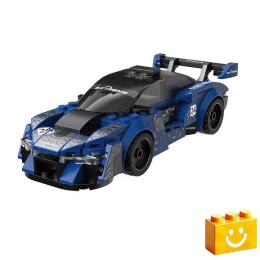 CaDA C55051W - Night Flash versenyautó építőjáték - 100% kompatibilis minden más kedvelt márkával