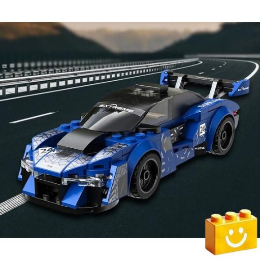 CaDA C55051W - Night Flash versenyautó építőjáték - 100% kompatibilis minden más kedvelt márkával