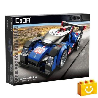   CaDA C55053W - Supersonic Star versenyautó építőjáték - 100% kompatibilis minden más kedvelt márkával