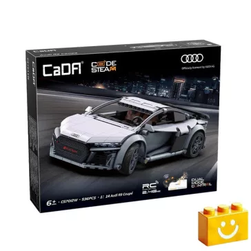   CaDA C57012W - Távirányítós Audi R8 Coupe sportkocsi - 100% technic-kompatibilis építőjáték
