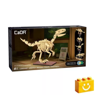   CaDA C59014W – Dinoszaurusz Fossília: Velociraptor modell - 100% kompatibilis minden más kedvelt márkával