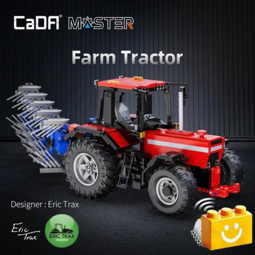 CaDA C61052W – Távirányítós Motoros RC Farm Traktor – 100% technic-kompatibilis építőjáték