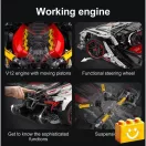 CaDA C61053W - Távirányítós Helios Supercar - 100% technic-kompatibilis építőjáték CaDA C61053W - Távirányítós Helios Supercar - 100% technic-kompatibilis építőjáték