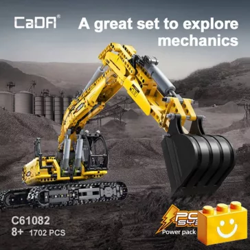   CaDA C61082W - Kotrógép - Exkavátor - 100% technic-kompatibilis építőjáték