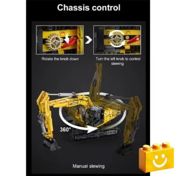   CaDA C61082W - Kotrógép - Exkavátor - 100% technic-kompatibilis építőjáték