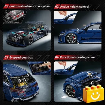   CaDA C61515W - Audi RS6 Avant - 100% technic-kompatibilis építőjáték