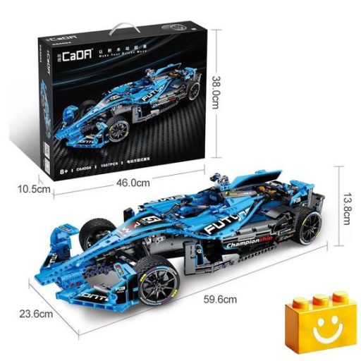 CaDA C64004W – Formula-E versenyautó – 100% technic-kompatibilis építőjáték