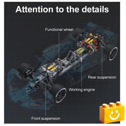 CaDA C64004W – Formula-E versenyautó – 100% technic-kompatibilis építőjáték