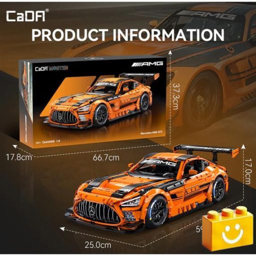 CaDA C64008W – Mercedes-AMG GT3 – 100% technic-kompatibilis építőjáték