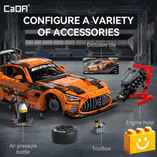 CaDA C64008W – Mercedes-AMG GT3 – 100% technic-kompatibilis építőjáték