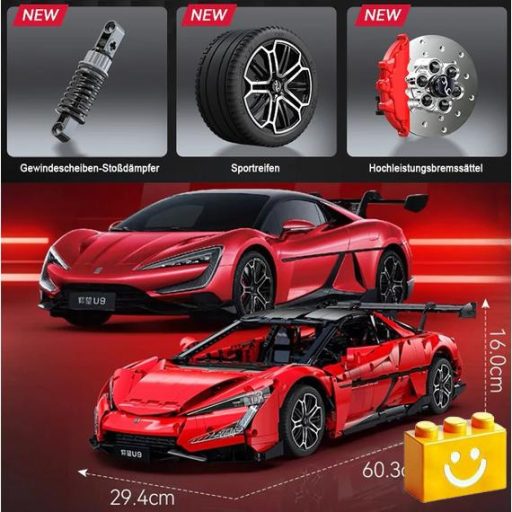 CaDA C64011W – BYD YangWang U9 szuperautó – 100% technic-kompatibilis építőjáték