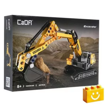   CaDA C65003W - Markológép -Exkavátor - 100% technic-kompatibilis építőjáték