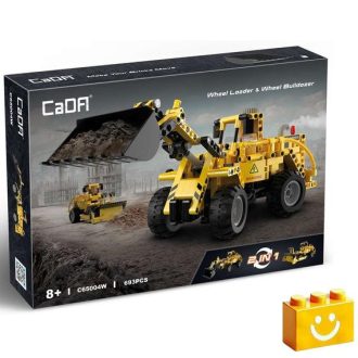   CaDA C65004W - 2 az 1-ben Dömper vagy homlokrakodó - 100% technic-kompatibilis építőjáték
