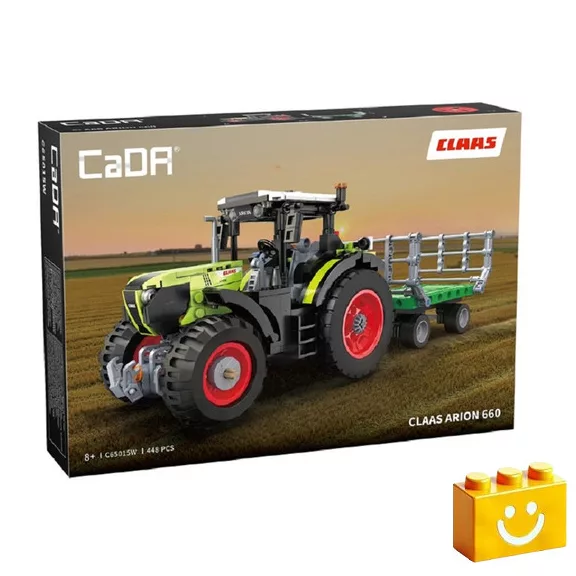 CaDA C65015W - CLAAS Arion 660 traktor utánfutóval - 100% technic-kompatibilis építőjáték CaDA C65015W - CLAAS Arion 660 traktor utánfutóval - 100% technic-kompatibilis építőjáték