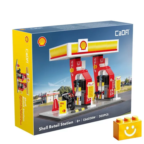 CaDA C66028W - Shell önkiszolgáló benzinkút építőkészlet - 100% kompatibilis minden más kedvelt márkával CaDA C66028W - Shell önkiszolgáló benzinkút építőkészlet - 100% kompatibilis minden más kedvelt márkával