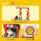 CaDA C66028W - Shell önkiszolgáló benzinkút építőkészlet - 100% kompatibilis minden más kedvelt márkával CaDA C66028W - Shell önkiszolgáló benzinkút építőkészlet - 100% kompatibilis minden más kedvelt márkával
