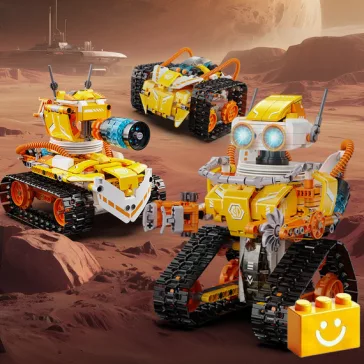   CaDA C83003W - Távirányítós 3 az 1-ben W-BOT Kódoló Robot - 100% technic-kompatibilis építőjáték