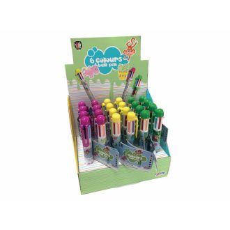 6 színű toll többféle állatos mintával Grafix