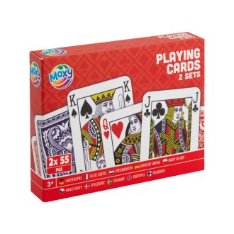 Moxy dupla paklis francia kártya, 2x55 kártyalap Grafix