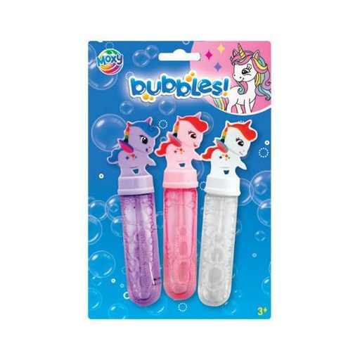 Moxy 3 db-os buborékfújó szett, unikornisok Grafix