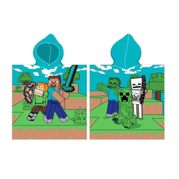 Minecraft Diamond Defender strand törölköző poncsó 50x115 cm Minecraft Diamond Defender strand törölköző poncsó 50x115 cm