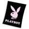 Playboy Black coral fleece polár takaró 150x200cm