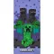 Minecraft Purple Attack fürdőlepedő, strand törölköző 70x140cm