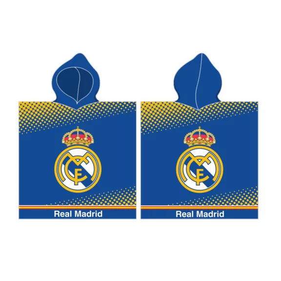 Real Madrid Blue strand törölköző poncsó 55x110 cm Real Madrid Blue strand törölköző poncsó 55x110 cm