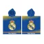 Real Madrid Blue strand törölköző poncsó 55x110 cm