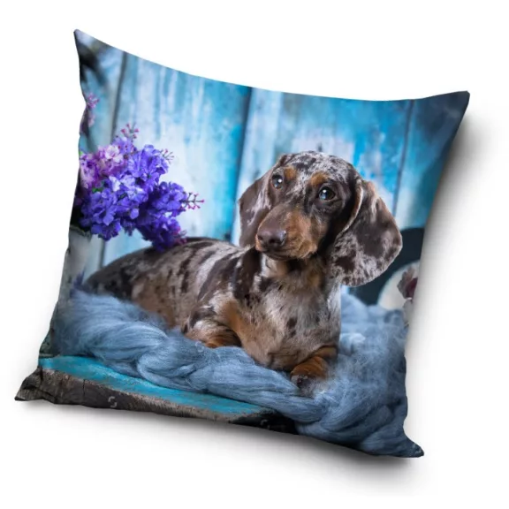 Kutyás Dachshund párnahuzat 40x40 cm Kutyás Dachshund párnahuzat 40x40 cm