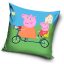 Peppa malac Bicycle párnahuzat 40x40 cm