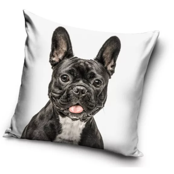 Kutyás Black Bulldog párnahuzat 40x40 cm Kutyás Black Bulldog párnahuzat 40x40 cm