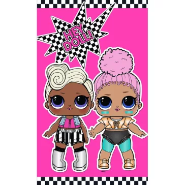   LOL Surprise Hey Doll kéztörlő, arctörlő, törölköző 30x50 cm