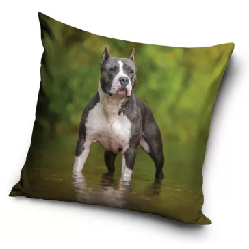 Kutyás Amstaff párnahuzat 40x40 cm