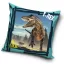 Dinoszaurusz T-Rex párnahuzat 40x40 cm