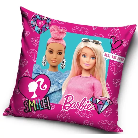 Barbie Smile párnahuzat 40x40 cm Velúr Barbie Smile párnahuzat 40x40 cm Velúr