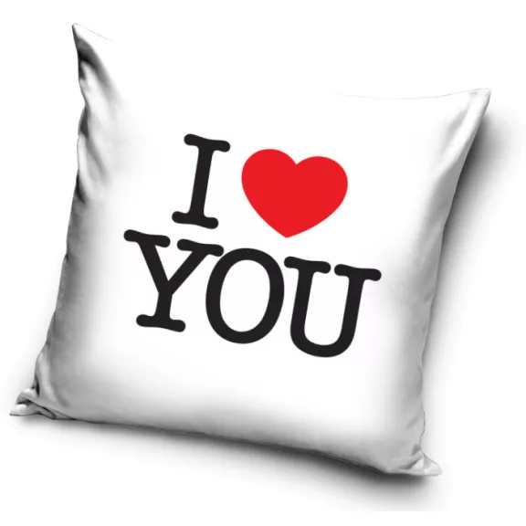 I love you White párnahuzat 40x40 cm I love you White párnahuzat 40x40 cm