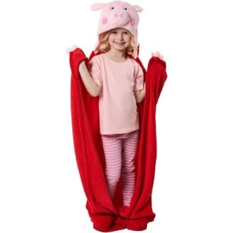 Peppa malac Red 3D coral fleece polár takaró 110x140cm