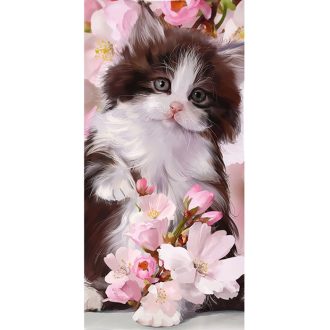   Cicás Bloomy Purr fürdőlepedő, strand törölköző 70x140cm