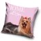 Kutyás Yorkie Pink párnahuzat 40x40 cm