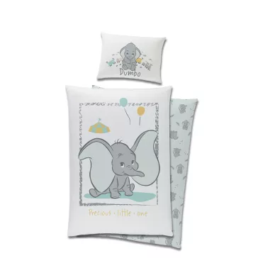   Disney Dumbó Precious gyerek, ovis ágyneműhuzat 100x135 cm, 40x60 cm